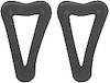 1968 Firebird Rear Side Marker Gaskets (Black) - image 1