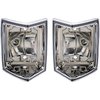 5961651P Tail Lamp Bezel Set for 1968-1969 Chevy El Camino, Chevelle Station Wagon - image 2