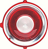 5963056 Back-Up Lamp Lens 1970-71 Chevrolet Camaro Base, SS, Z28; Except RS Models; RH Passenger Side - image 1