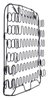 61310J Front Bucket Seat Back Spring Assembly 1964-68 Ford Mustang; 1967 Mercury Cougar; RH Or LH - image 3