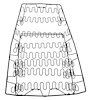 61310L 1969-70 Ford Mustang/Mercury Cougar; Front Bucket Seat Back Spring Assembly; Deluxe; RH Or LH - image 1