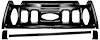 62118D Rear Seat to Trunk Divider Panel 1969-70 Mustang; Fastback; EDP Coated - image 1