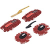 62447 Deluxe Car Duster Set, Large Duster, Mini Duster, w/ Replacement Mop Heads