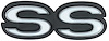 "SS" Front Grille Emblem 1973-1974 Chevy Nova SS - image 1