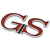 7334277 1967-69 Buick Gran Sport, GS 350, GS400, Sail Panel, Quarter Panel, Trunk Emblem, GS Script - image 1