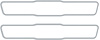 1967 Impala Tail Lamp Lens to Housing Gaskets ; Pair - image 1