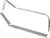 748593 Header Panel / Grill Molding Set 1974-77 Camaro Type LT; Upper and Lower; Pair - image 1