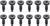 Upper/Lower Door Hinge Screw Set 1967 Camaro/Firebird / 1962-1967 Chevy II/Nova - image 2