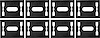 1972-77 Door Panel Mounting Clip Bracket Set of 8 - Large - image 1
