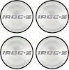 Center Hub Cap Insert Set for 1988-1990 Chevrolet Camaro IROC-Z  [4-PC, Silver]