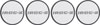 Center Hub Cap Insert Set for 1988-1990 Chevrolet Camaro IROC-Z  [4-PC, Silver] - image 2