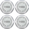 748646 Wheel Center Cap 1987-92 Pontiac Trans An, Formula; WS6; with Metal Clip; Silver; Set of 4