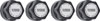 748647 Wheel Center Cap 1987-92 Pontiac Trans Am, Formula; WS6; Black; Set of 4 - image 2