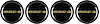 748655 Wheel Center Cap 1985-87 IROC-Z Style Emblem Gold Set Of 4 - image 1