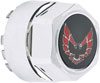748667 Wheel Center Caps Chrome with Red Bird Emblem without Metal Clips for 1977-1981 Pontiac Firebird - image 2