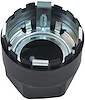 748685 Wheel Center Cap 1982-92 Pontiac Firebird; Gloss Black; with Metal Clips; Without Logo; Set of 4 - image 1