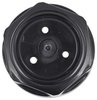 748686 Wheel Center Cap 1982-92 Firebird; Gloss Black; with Plastic Clips; Without Logo; Set of 4 - image 3
