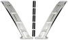748693 Rear Quarter Upper Paint Divider Moldings 1956-57 Chevrolet 150/210; Stainless Steel; Pair - image 4