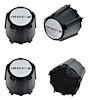 748739 Wheel Center Cap Set 1985-90 Camaro; IROC-Z; N90 Wheel; IROC-Z Logo; Silver/Black; Set Of 4 - image 1