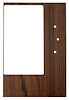 748819 1968 Camaro, Console Shift Plate Insert, Walnut, w/ Metal Backing Plate, Manual Trans - image 1