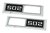 748859 1968 Impala, Bel Air, Caprice, Nova, 502 Front Side Marker Bezel, RH & LH, Pair - image 1