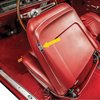 Buck Seat Release Button and Bezel Assembly, Chrome, Left/Driver and Right/Passenger for 1967-1968 Chevelle, Malibu, El Camino - image 2