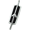 7715837 1969 Oldsmobile 442, Door Panel Emblem, Rocket Insignia - image 1