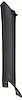 1968-69 FIREBIRD PILLAR POST MOLDING BLACK COUPE - LH - image 1
