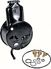 Black Power Steering Reservoir 1969 Chevy Camaro, Chevelle, Impala/Full-Size, Nova w/Big Block - Long Style - image 1
