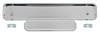 8104371C 1951-52 Ford F-Series Truck; Radio Hole Cover; Delete Plate; Without Ford Logo; Chrome - image 1