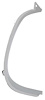 8242FR 1969 Mustang; Grille Opening End Panel Molding; with Clips; LH Drivers Side; Except Shelby - image 1