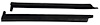 83L105 1983-93 Ford Mustang; Convertible; Quarter Window Vertical Weatherstrips - image 1