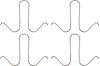 1968-69 Firebird Shoulder Seat Belt Retainer Set with Deluxe Interior - image 1