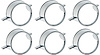 1964 Impala Tail Lamp / Back-Up Lens Trim Ring Set of 6 - image 1