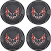 881152 Wheel Center Cap Set 1977-81 Firebird; Gloss Black w/ Early Red Bird Logo Without Metal Clips (4 pc) - image 1