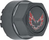 881152 Wheel Center Cap Set 1977-81 Firebird; Gloss Black w/ Early Red Bird Logo Without Metal Clips (4 pc) - image 2