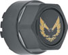 881153 Wheel Center Cap Set 1977-81 Firebird; Gloss Black with Gold Bird Emblem Without Metal Clips (4 pc) - image 2