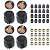881190 Wheel Center Cap 1984-87 Buick Regal; GTA & Hardware Set With Turbo 6 Emblem 12mm x 1.50 - image 1