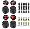 881192 Wheel Center Cap And Hardware Set 1984-87 Buick Regal; GTA With T Emblem 12mm x 1.50 - image 1