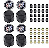 881194 Wheel Center Cap 1984-87 Buick Regal; GTA And Hardware Set With Buick Tri-Shield Emblem 12mm x 1.50 - image 1
