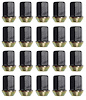 Lug Nuts M12-1.50 Flat Top Black - image 1