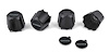 881207 N90 Wheel Black Center Cap With Domed Poly Black/Silver Z28 Logo 1982-92 Camaro Z28; Set Of 4 - image 1