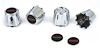 881211 N90 Wheel Chrome Center Cap With Domed Poly Red Z28 Logo 1982-92 Camaro Z28; Set Of 4 - image 1