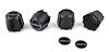 881216 N90 Wheel Black Center Cap With Black/Silver IROC-Z Logo 1982-92 Camaro Z28; Set Of 4 - image 1