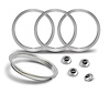 881228 Center Cap and Trim Ring Set for 1979-81 Chevy Camaro Z28 5-Spoke Wheel - image 1