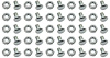 Grille Mounting Hardware Set for Select 1959-1968 Chevrolet Models [Silver] - image 1