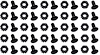 Grille Mounting Hardware Set for Select 1959-1968 Chevrolet Models [Black] - image 1