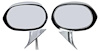 1973-74 Mopar B-Body Chrome Outer Door Mirrors Pair - image 1