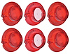 881261 Tail Lamp and Back Up Lamp Lens Set 1964 Impala Tail Lamp and Back Up lamp lens Set - image 1