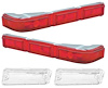 881264 1966 Impala Tail Lamp & Back Up Lamp Lens Set - image 1